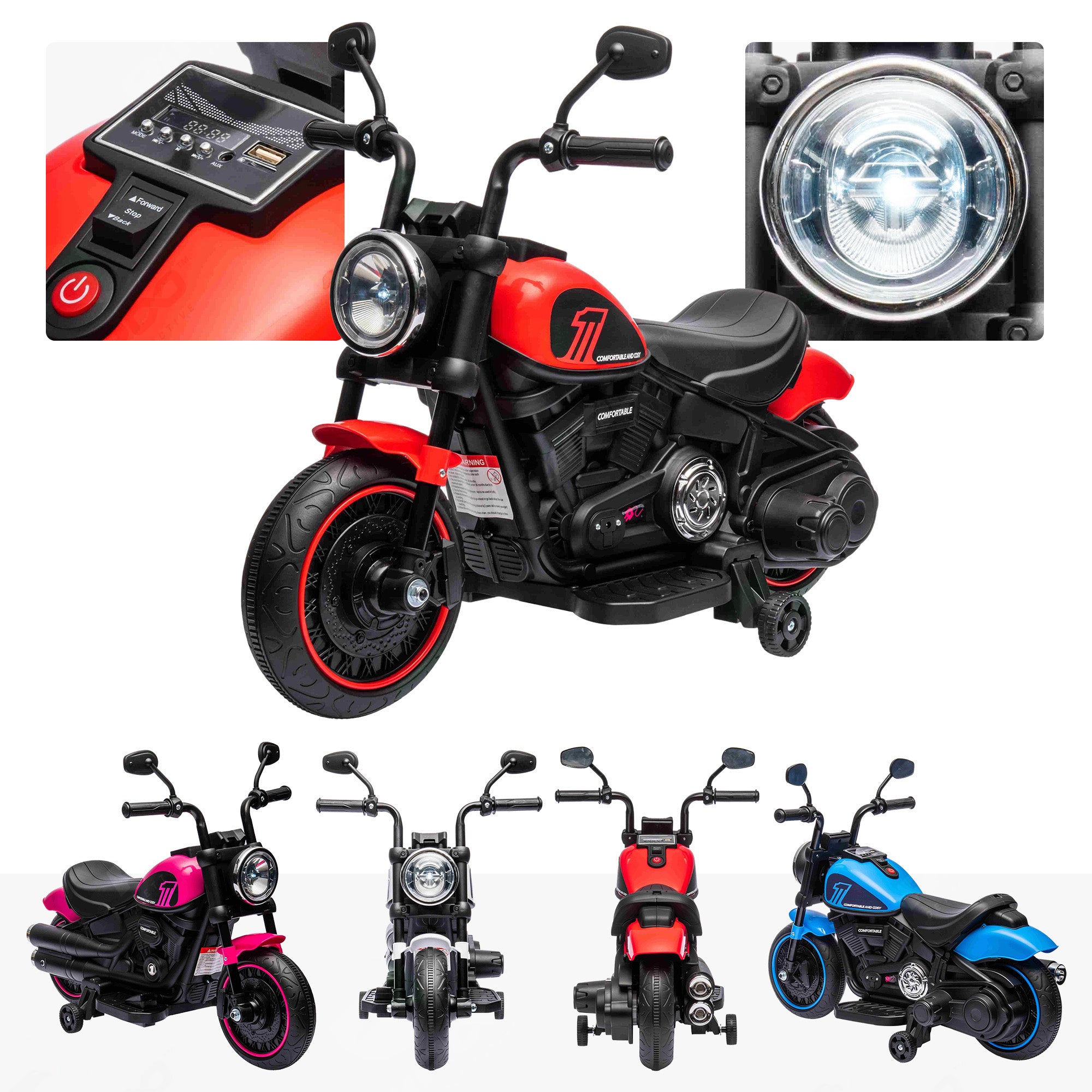 Lil' Rebel Riders S1 6V Motorbike