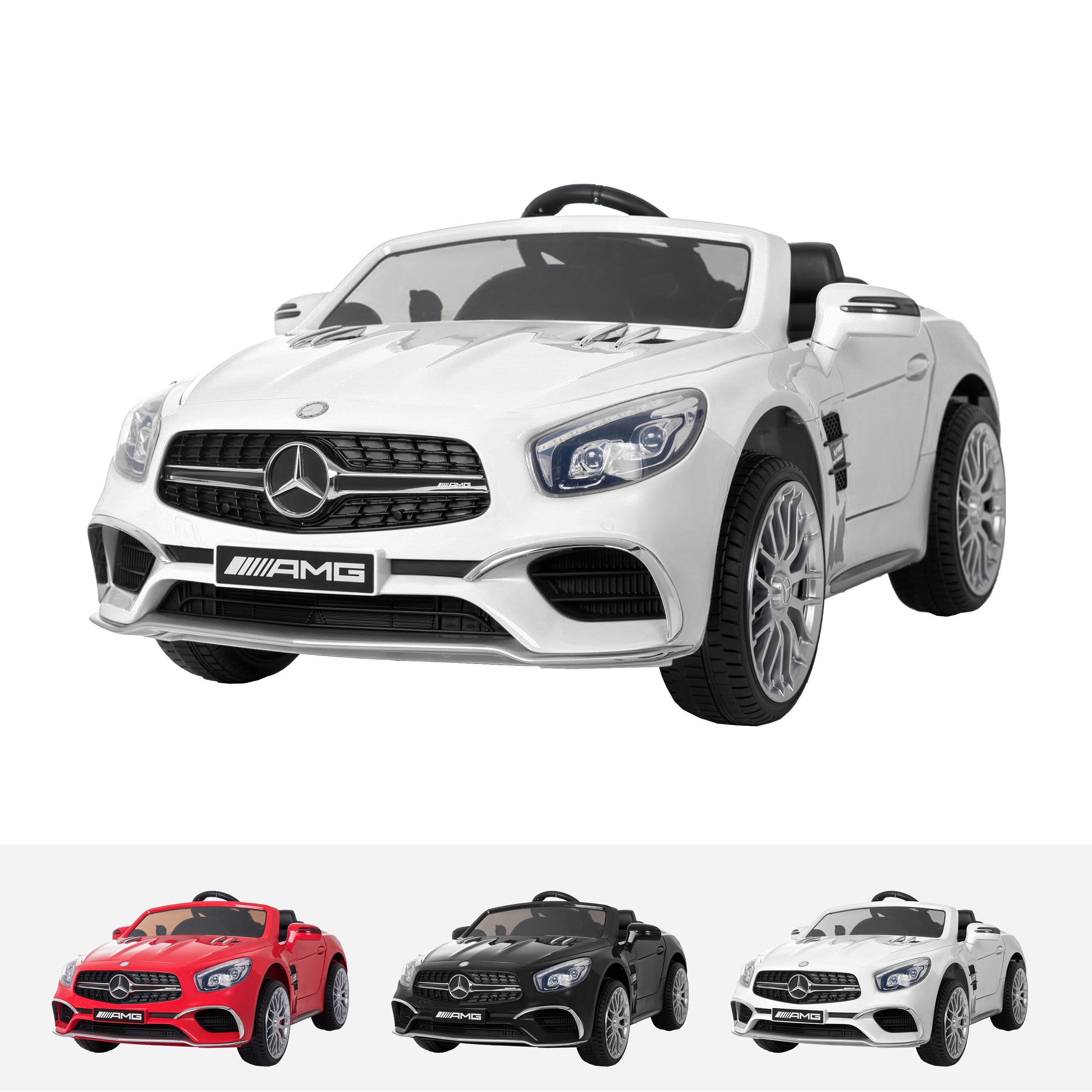 RiiRoo Mercedes Benz SL65 AMG Ride On Car - 12V 2WD White